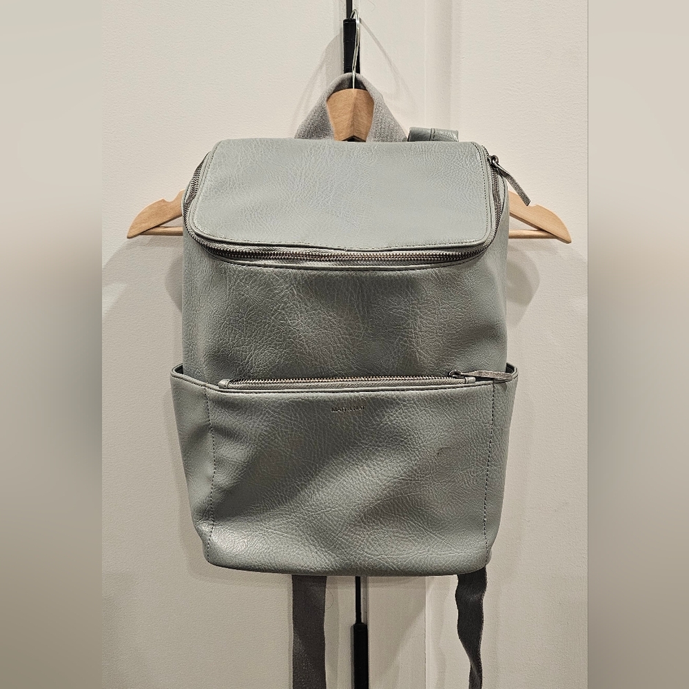 Matt & Nat Soft Blue/Gray Backpack